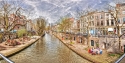Levendige en pittoreske foto's met oude en moderne architectuur